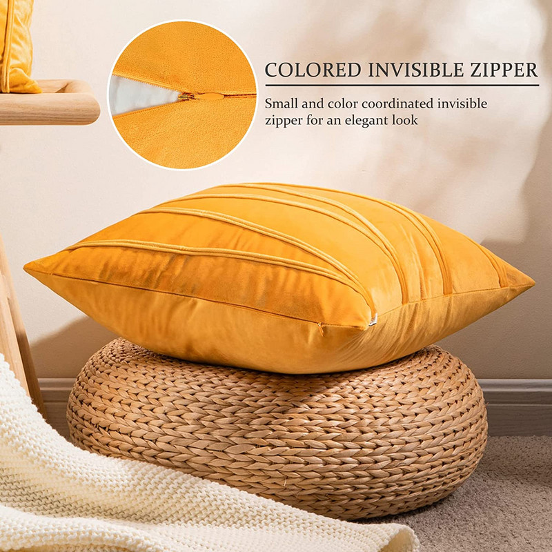 Fetă de pernă de culoare solidă Perne moi pufoase 50x50CM Husă de pernă pentru sufragerie Galben Maro Albastru Housse De Coussin