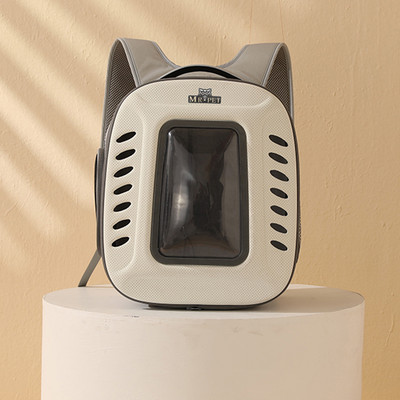 Kisállat macska hordozó hátizsák Légáteresztő macska utazó kültéri válltáska kistestű kutyáknak macskáknak Hordozható csomagolás Összecsukható kisállatkellékek