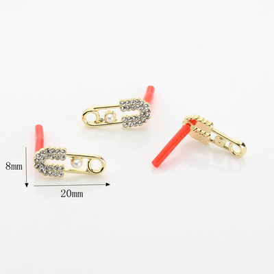 Cinko lydinio sąvaržėlės formos geometrijos auskarų jungtis 6 vnt./stal. Skirta „pasidaryk pats“ madingiems auskarams papuošalų kūrimo priedai