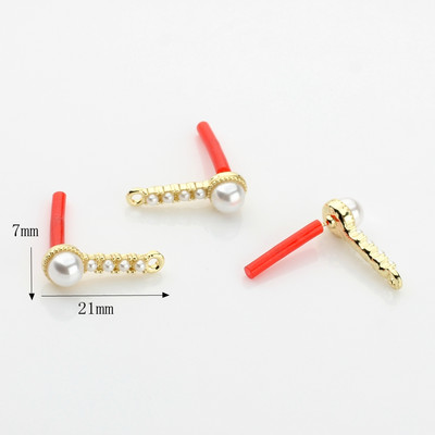 Cinko lydinio sąvaržėlės formos geometrijos auskarų jungtis 6 vnt./stal. Skirta „pasidaryk pats“ madingiems auskarams papuošalų kūrimo priedai