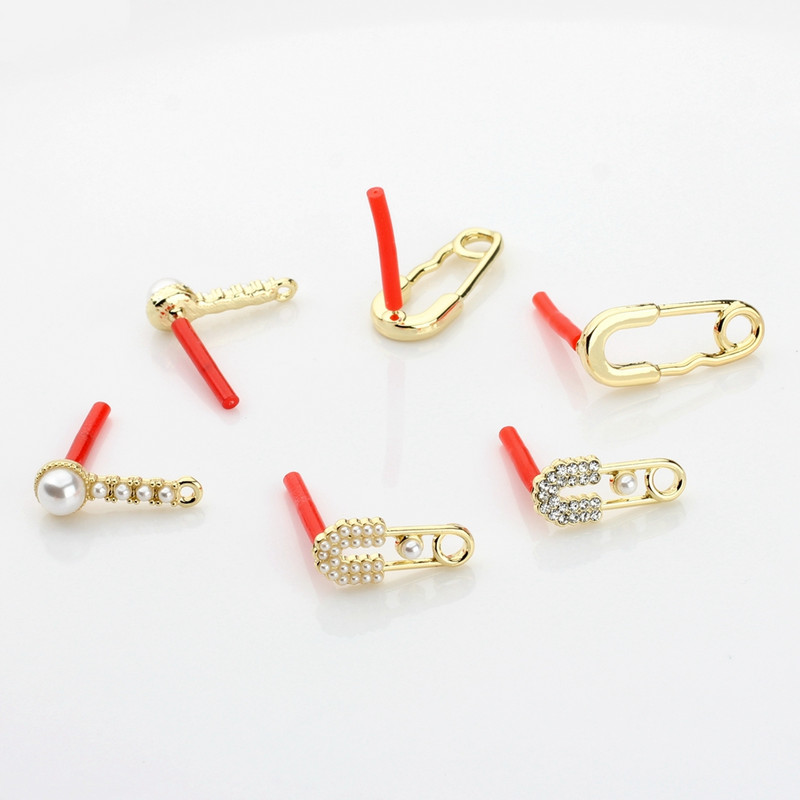 Cinko lydinio sąvaržėlės formos geometrijos auskarų jungtis 6 vnt./stal. Skirta „pasidaryk pats“ madingiems auskarams papuošalų kūrimo priedai