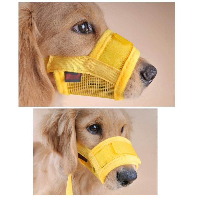 Új kutya állítható szájvédő kiegészítők Ugatásgátló harapás kiskutya kültéri edzésvédelmi kellékek Kisállat maszk Kutya csatos