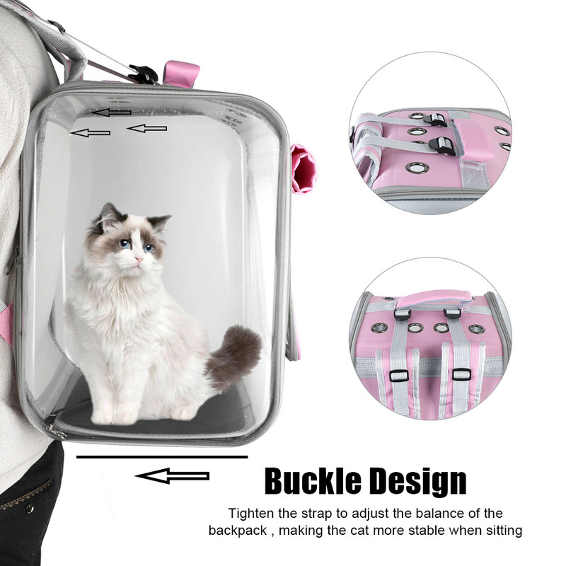 Naminių kačių nešioklė Kuprinė kačių kelioninė lauko pečių krepšys naminiams gyvūnėliams Erdvinės kapsulės narvas, nešiojamas kvėpuojantis mažiems šunims, katėms