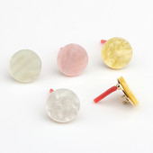 Nove okrugle naušnice od legure cinka i smole, konektor za naušnice, 19 mm, 6 kom/lot za modne dodatke za naušnice DIY