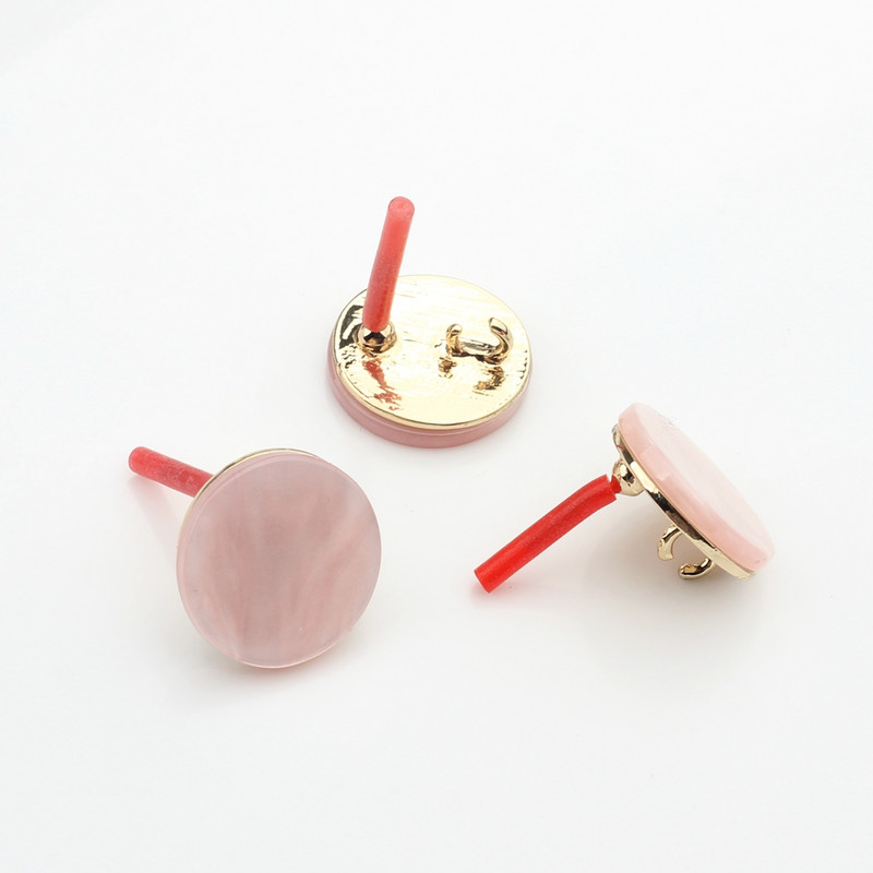 Nove okrugle naušnice od legure cinka i smole, konektor za naušnice, 19 mm, 6 kom/lot za modne dodatke za naušnice DIY