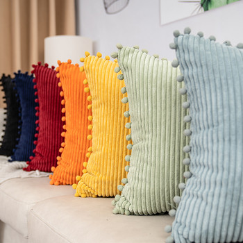 Κάλυμμα μαξιλαριού Nordic Fluffy Throw Pure Color Decor Decor Cojines 45X45 Decorativos Pillows Μαλακό κάλυμμα μαξιλαριού για καναπέ καθιστικό