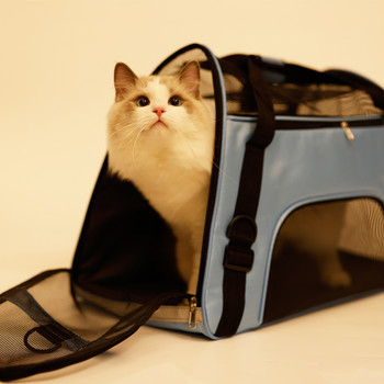 Σακίδιο πλάτης μεταφοράς γατών κατοικίδιων ζώων Αναπνεύσιμη τσάντα ώμου ταξιδιού γάτας για μικρούς σκύλους Γάτες Φορητή συσκευασία Μεταφορά προμηθειών για κατοικίδια