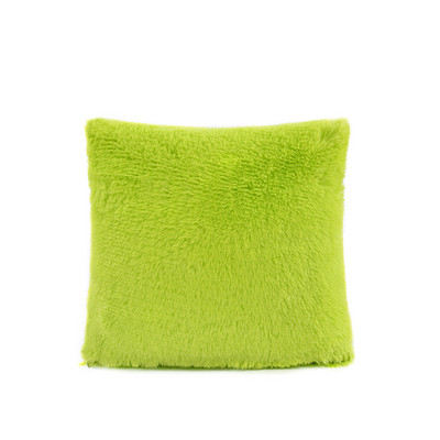 Párnahuzat Egyszerű sima plüss puha párnahuzat kanapéhoz Irodai szoba deréktámla Dekoratív 43*43CM Gyári Nagyker