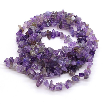 Perle od prirodnog ametista od 40 cm, nepravilnog slobodnog oblika, perle od šljunka i kamena za izradu nakita, DIY, ogrlica, narukvica 3x5-4x6 mm