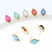 Ručno izrađene naušnice u obliku kapljice od legure cinka Konektor za naušnice 10 kom/lot za DIY modne dodatke za izradu naušnica