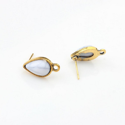 Ručno izrađene naušnice u obliku kapljice od legure cinka Konektor za naušnice 10 kom/lot za DIY modne dodatke za izradu naušnica