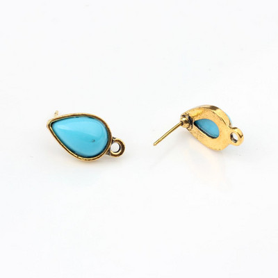 Ručno izrađene naušnice u obliku kapljice od legure cinka Konektor za naušnice 10 kom/lot za DIY modne dodatke za izradu naušnica