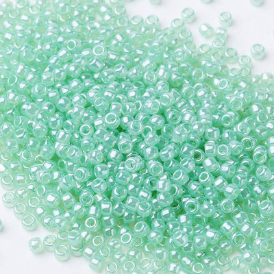 Taidian 11/0 kerek Toho gyöngyök horganyzott alumínium Perles De Rocailles Broderie Perles-hez 10 gramm / tétel, körülbelül 1000 darab