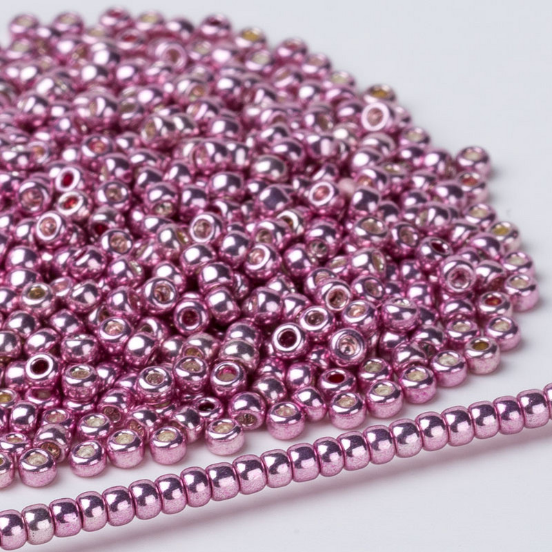 Taidian 11/0 kerek Toho gyöngyök horganyzott alumínium Perles De Rocailles Broderie Perles-hez 10 gramm / tétel, körülbelül 1000 darab