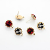 Ručno izrađene flanelske naušnice od legure cinka, konektori, poveznica, 6 kom/lot za DIY modne naušnice, dodaci za izradu nakita