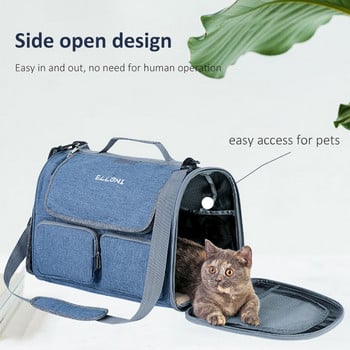 Τσάντα ώμου μεταφοράς γάτας Oxford Small Dog Transport Carrier Puppy Kitten Πτυσσόμενες τσάντες μεταφοράς Κλουβί ταξιδιού για κατοικίδια