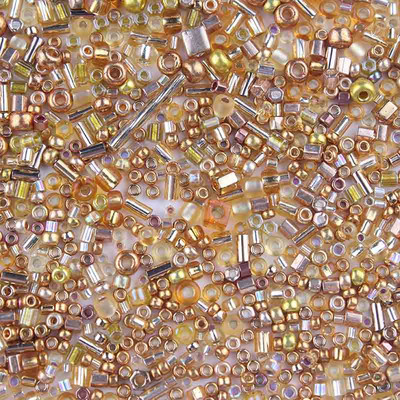 Taidian Miyuki Seedbeads Kerek bugle üveggyöngykeverékek véletlenszerűen kevert színek és méretek DIY gyöngyfűző munkatartozékok