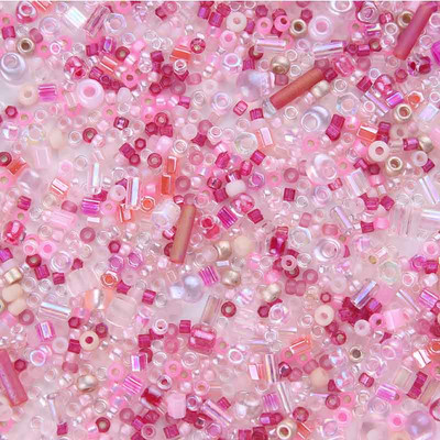 Taidian Miyuki Seedbeads Kerek bugle üveggyöngykeverékek véletlenszerűen kevert színek és méretek DIY gyöngyfűző munkatartozékok