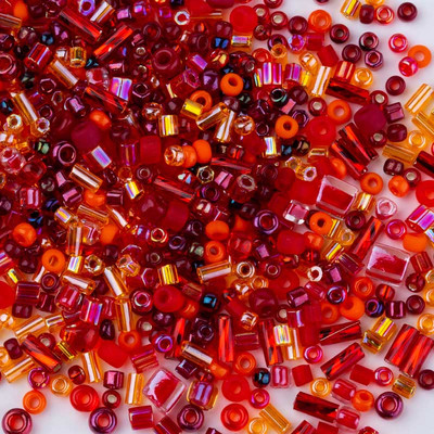 Taidian Miyuki Seedbeads Kerek bugle üveggyöngykeverékek véletlenszerűen kevert színek és méretek DIY gyöngyfűző munkatartozékok