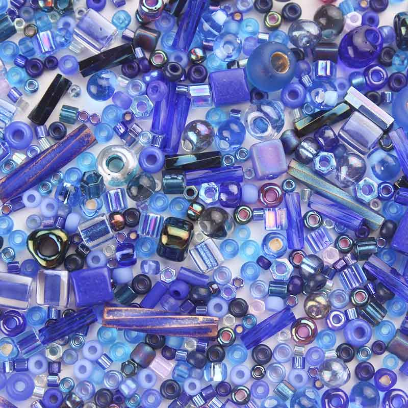 Taidian Miyuki Seedbeads Kerek bugle üveggyöngykeverékek véletlenszerűen kevert színek és méretek DIY gyöngyfűző munkatartozékok