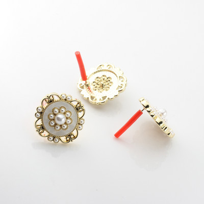 Legura cinka Emajl Umetak od smole Čipka cvijeće Baza Konektor za naušnice 6 kom/lot za DIY modne dodatke za izradu naušnica