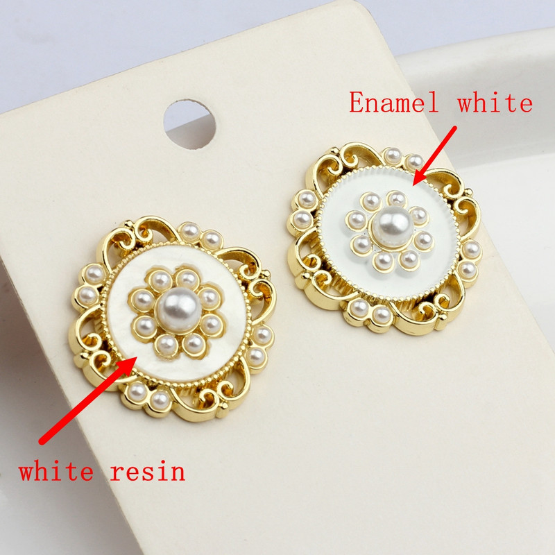 Legura cinka Emajl Umetak od smole Čipka cvijeće Baza Konektor za naušnice 6 kom/lot za DIY modne dodatke za izradu naušnica