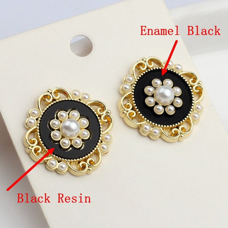 Legura cinka Emajl Umetak od smole Čipka cvijeće Baza Konektor za naušnice 6 kom/lot za DIY modne dodatke za izradu naušnica