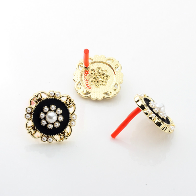 Legura cinka Emajl Umetak od smole Čipka cvijeće Baza Konektor za naušnice 6 kom/lot za DIY modne dodatke za izradu naušnica