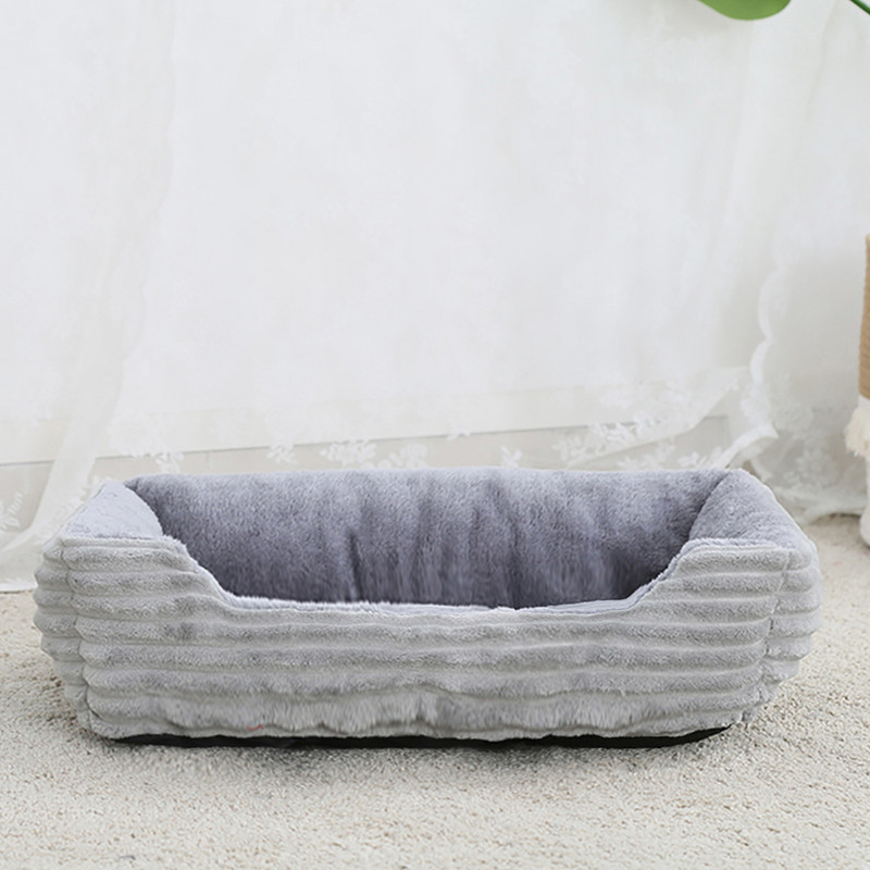 Ágy kutya macska számára Pet Square plüss kennel közepes kis kutya kanapéágy párna kisállat nyugtató kutya ágy ház kisállat kellékek