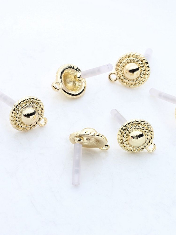 Mat okrugle naušnice od legure cinka, konektori, poveznice, 11 mm, 6 kom/lot za DIY naušnice, dodaci za izradu nakita