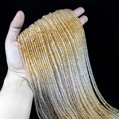 Gradiens szín 2/3/4MM fluorit turmalin holdkő ametiszt kis csiszolt maggyöngy ékszerkészítéshez derék karkötő nyaklánc