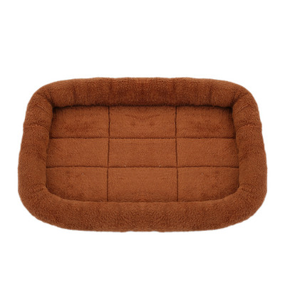 Μαλακό βελούδινο τετράγωνο κρεβατάκι κρεβατιού για σκύλους για σκύλους Γάτα Μικρό μεσαίο μεγάλο κατοικίδιο ήρεμο μαξιλάρι ύπνου για γάτα Μαξιλάρι για σκύλους για κατοικίδια