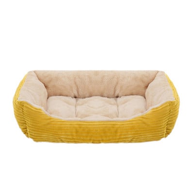 Ágy Kutya Macska Kisállat Kanapé Ágy Négyzet alakú Kutyaágy Puha Plüss Meleg Pad House Mosható Kiskutya macska alvófészek kisállat kennel párna univerzális