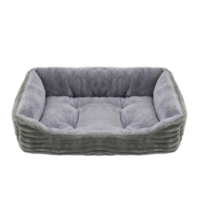 Ágy Kutya Macska Kisállat Kanapé Ágy Négyzet alakú Kutyaágy Puha Plüss Meleg Pad House Mosható Kiskutya macska alvófészek kisállat kennel párna univerzális
