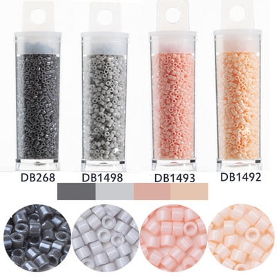 Taidian Japanese Miyuki Delica Beads 11/0 Round Glass Beads Rainbow Color 1,6x1,3mm 10Grams/βαρέλι