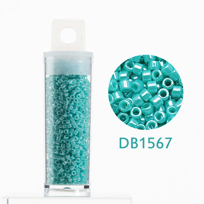 Taidian Jaapani Miyuki Delica helmed 11/0 ümmargused klaashelmed vikerkaarevärviga 1,6x1,3 mm 10 grammi/tünn