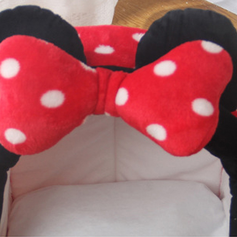 Kisállat macskaágy zárt meleg kisállatház Hordozható kis kutya macska barlangház Aranyos rajzfilm macskafészek Kisállatkellékek