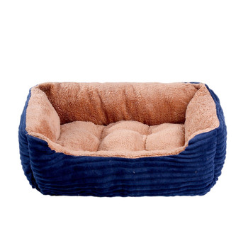 Pet Cat Dog Bed Cushion Квадратна мека плюшена колиба Dog Bed for Small Medium Dogs Cat Puppy Accessories Pet Sleep House Waterproof