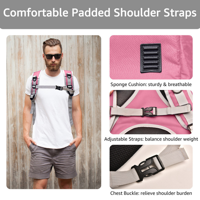 Kaķu pārnēsāšanas somas Elpojoši mājdzīvnieku nēsātāji Mazu suņu kaķu mugursoma Ceļojumu telpa kapsula Būris Mājdzīvnieku transportēšanas soma kaķu pārnēsāšanai