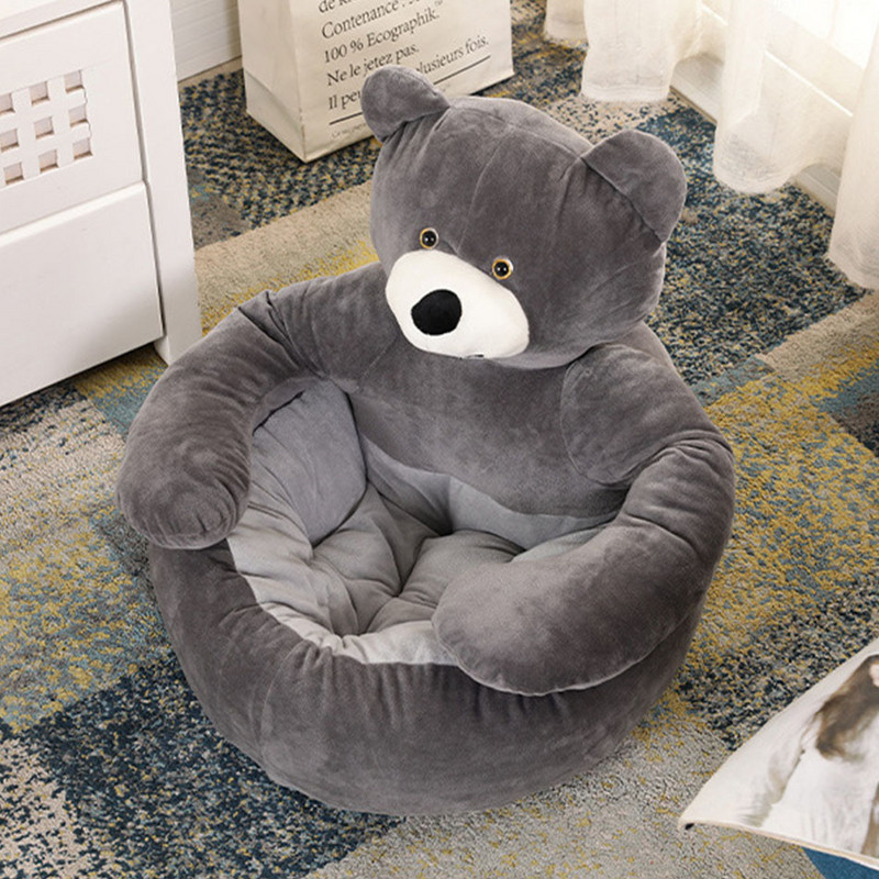 Karikatūra Lācis mājdzīvnieku suns gulta dīvāns kaķis suns mīksts plīša audzētava spilvens mājdzīvnieku guļamvietas paklājiņš Silts paliktnis Jauka suņu māja