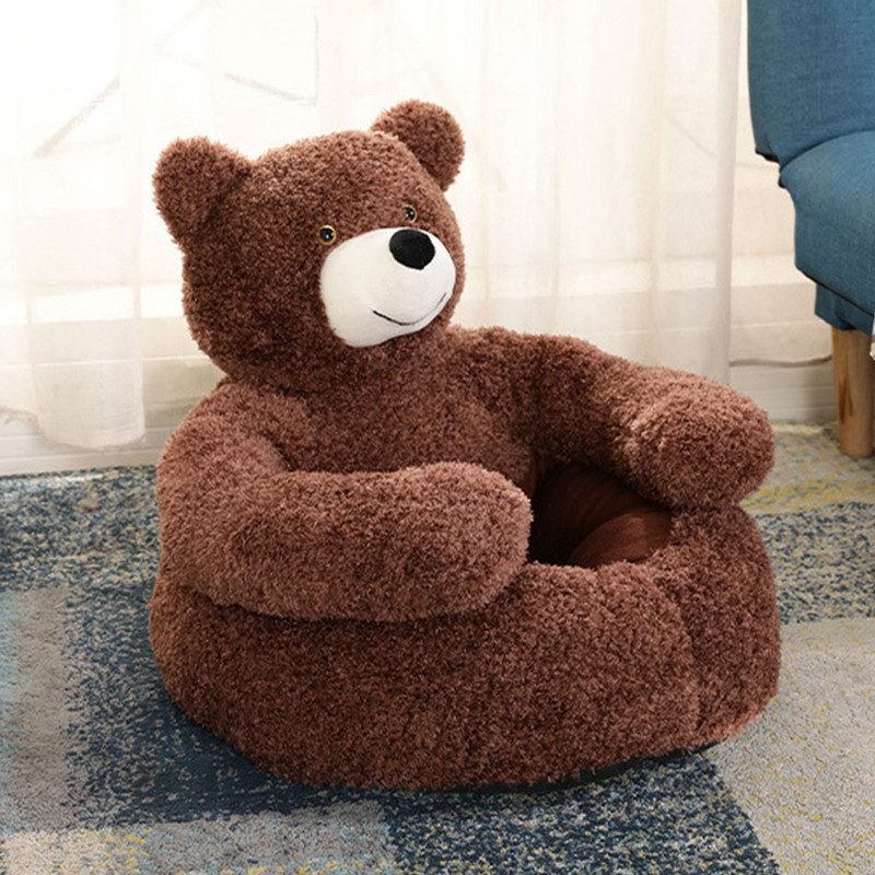 Karikatūra Lācis mājdzīvnieku suns gulta dīvāns kaķis suns mīksts plīša audzētava spilvens mājdzīvnieku guļamvietas paklājiņš Silts paliktnis Jauka suņu māja