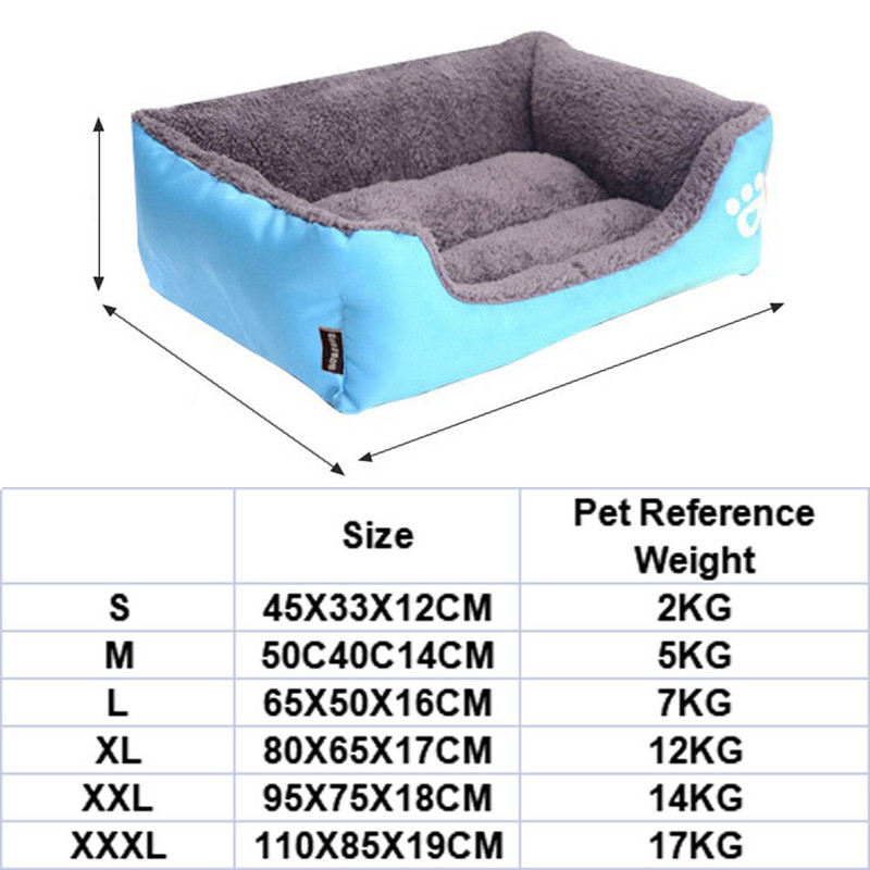 Μαξιλάρι κρεβατιού για κατοικίδια για σκύλους γάτας Μαλακό βελούδινο ρείθρο Μικρό μεσαίο μεγάλο κρεβάτι για σκύλους γάτας Προϊόντα για κατοικίδια Puppy All Seasons House Pad