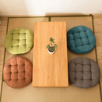 Στρογγυλό μαξιλάρι δαπέδου διαλογισμού Inyahome για καθίσματα στο πάτωμα Μαξιλάρι με παχιά φουντωτή μαξιλάρια για γιόγκα καρέκλα μπαλκονιού Μαξιλάρια καθίσματος