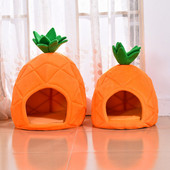 Σπίτι κατοικίδιων για κουτάβι γάτας Κρεβάτι λεπτό κινούμενο σχέδιο ανανά Σπίτι γάτας Μικρό σκυλί Κυνοτροφείο Προμήθειες κατοικίδιων Αξεσουάρ Σπήλαιο Φωλιά γάτας