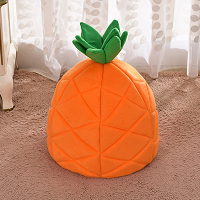 Σπίτι κατοικίδιων για κουτάβι γάτας Κρεβάτι λεπτό κινούμενο σχέδιο ανανά Σπίτι γάτας Μικρό σκυλί Κυνοτροφείο Προμήθειες κατοικίδιων Αξεσουάρ Σπήλαιο Φωλιά γάτας