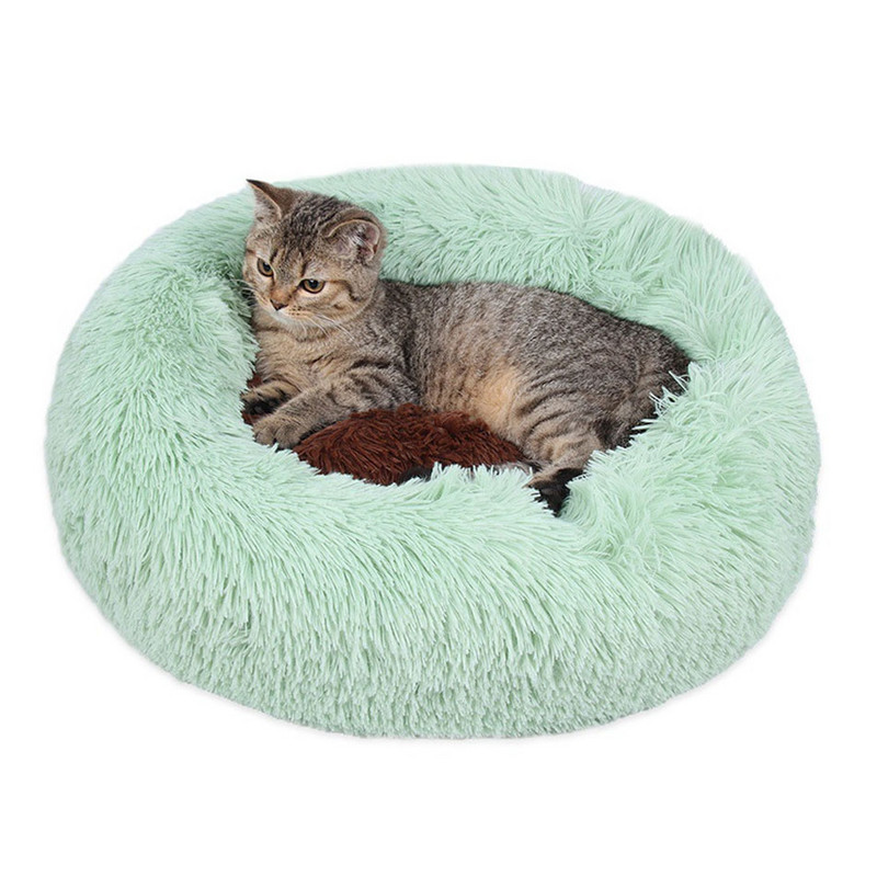Πατάκι κρεβατιού για σκύλους για κατοικίδια Σούπερ μαλακό βελούδινο μαξιλάρι ρείθρων για γάτες Μικρό μεγάλο, μεσαίο μαξιλάρι για κατοικίδια, στρογγυλό μαξιλάρι, αξεσουάρ προϊόντος για κατοικίδια