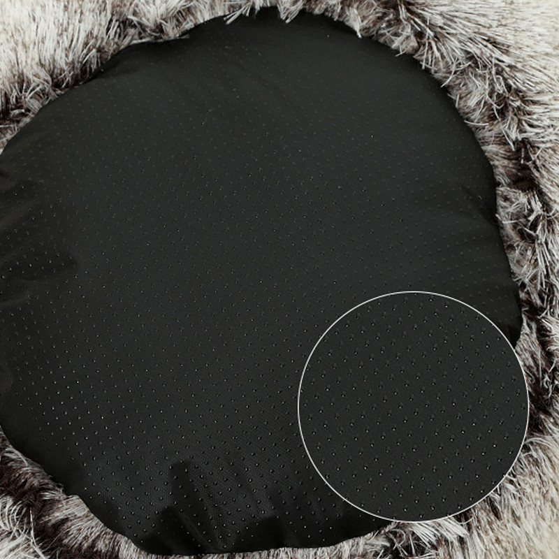 Ζεστό κρεβάτι γάτας με φωλιά για κατοικίδια Χειμερινό μακρύ, βελούδινο, στρογγυλό σπιτάκι για γάτα, καλάθι για κουτάβι, ημικλειστό μαξιλάρι για κρεβάτι για κατοικίδια