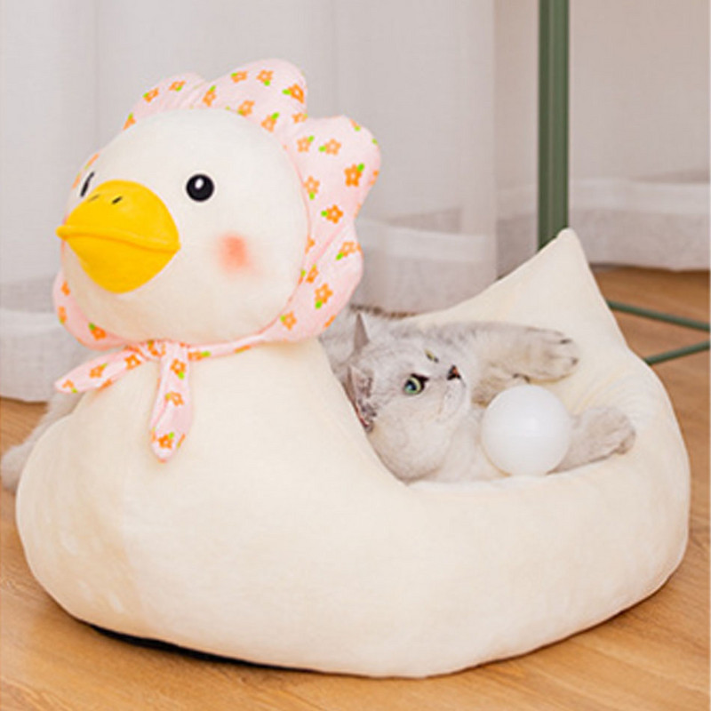 Κρεβάτια για μικρά σκυλιά Cat Pet Cartoon Kennel Μαλακό βελούδινο μαξιλάρι κρεβατιού γάτας Προμήθειες για κατοικίδια εσωτερικού χώρου Κουτάβι Sleeping Pad