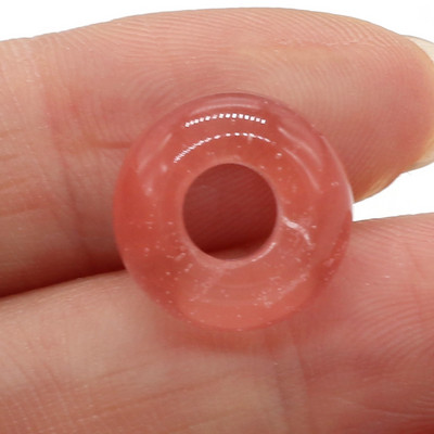 Új természetes kő laza gyöngyök abakusz formájú, nagy lyukú bűbájok laza gyöngyök, mérete 7x14 mm ékszer nyaklánc készítéséhez 6 mm