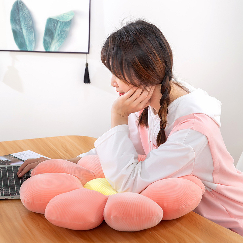 Miela margalapio pagalvėle įdaryta gėlių žaislinė lėlė Super minkšta sėdynės pagalvėlė ant sofos tatami grindų pagalvėlės vaikams mergaitėms dovanos namų dekoravimui